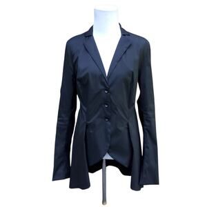 Lilith Paris Black Jacket Avant Garde Whimsigoth Witchy Moody Minimalist XS 36